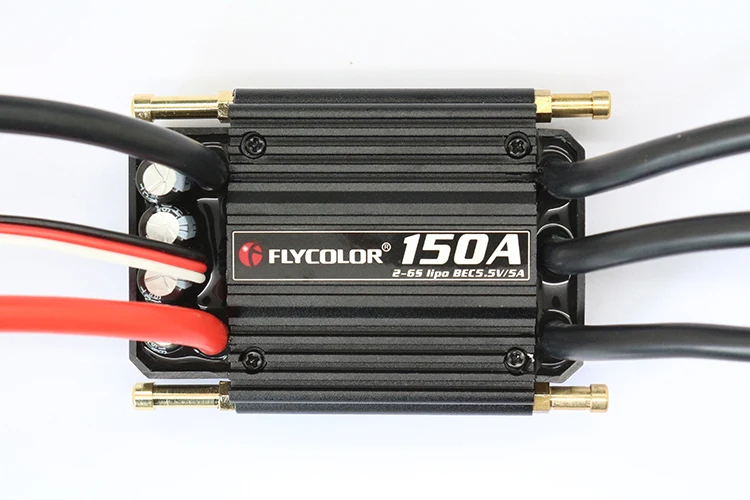 Flycolor 50A 70A 90A 120A 150A бесщеточный ESC контроль скорости Поддержка 2-6S Lipo BEC 5,5 V/5A для RC лодки F21267/71