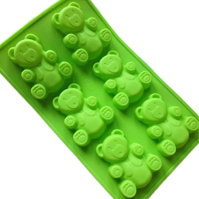 Cute Bear Kids Toy Icecube Mold DIY Creative Cake Chocolate Soap Mould