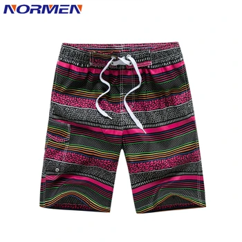 

NORMEN Brand Clothing Men's Board Shorts 2017 New Design Fashion Striped Shorts For Men Drop Shipping Wholesale Hot sale
