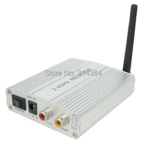 

5pcs/lot 2.4G 2.4GHz 4CH Wireless AV Video and Audio Receiver For wireless security CCTV mini Camera