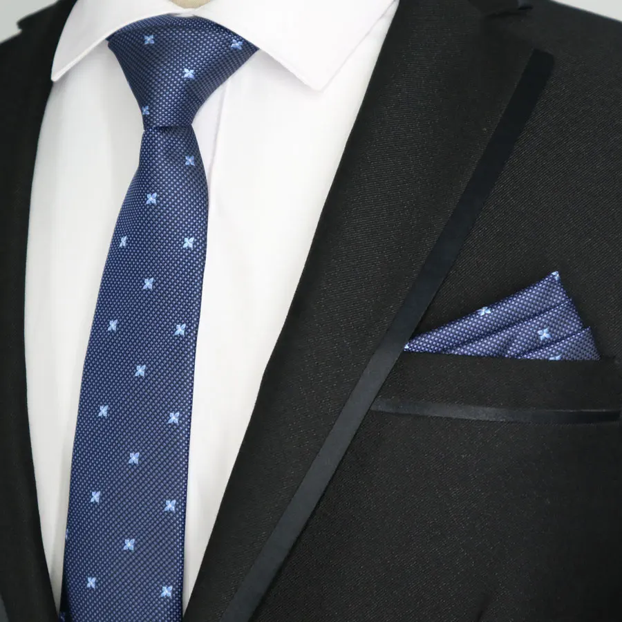 27 цветов, 6 см, обтягивающие мужские полиэфирные шелковые галстуки, карманный квадратный набор в горошек, узкий галстук наборы с платком, Мужская Свадебная деловая вечеринка - Цвет: SG08