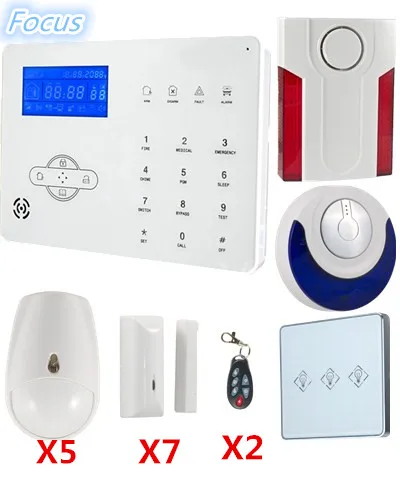 Focus Voice prompt ST IIIB GSM PSTN Wireless font b Alarm b font System Home Security