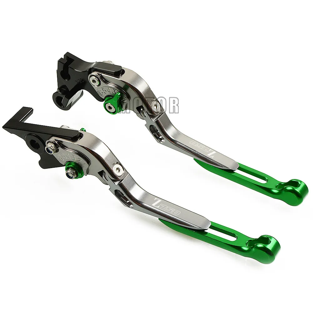For Z750 2007-2012 CNC Алюминий мотоцикл складные сцепные рычаги для Kawasaki Z750 Z750R Z750S мотор Регулируемый складной выдвижной Z 750 R S - Цвет: For Z750 2007-2012