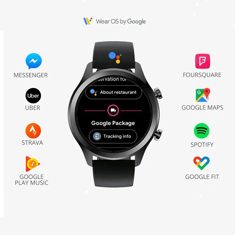 Ticwatch C2 Smartwatch одежда OS от Google Встроенный gps монитор сердечного ритма фитнес-трекер Google Pay бесплатный подарок-ремешок