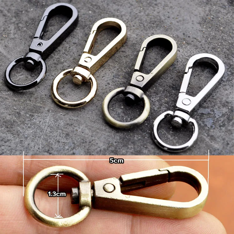 High Grade Metal Swivel Clips 5pcs 13mm 4 Colors Trigger Style Snap