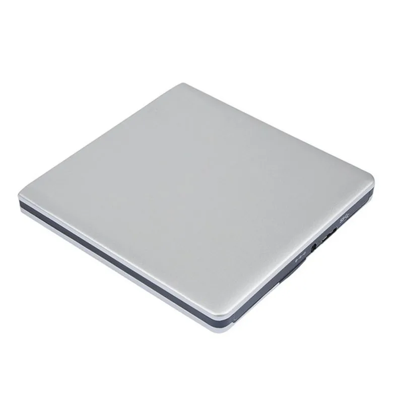 Aluminum case USB3.0 External DVD burner Optical drive / Hard disk swap External burner Optical drive Notebook Drive Silver