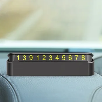 

Multi-function Number Plate Mobile Phone Holder Temporary Parking Number Plate F-Best