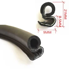 1M-8M Car Door Edge Protector seal strip Auto Rubber Self hesive Edge Trim Seal Strip Door Anti Water Dust Sound Insulation Tape