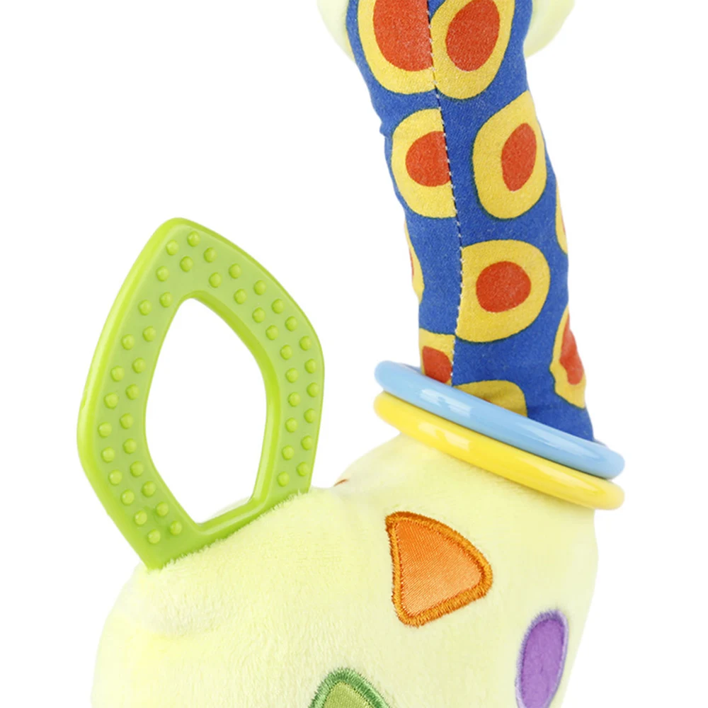 Хлопковые детские развивающие мягкие Жираф погремушки в виде животного погремушки ручка игрушки BB зубная резинка Новорожденный ребенок