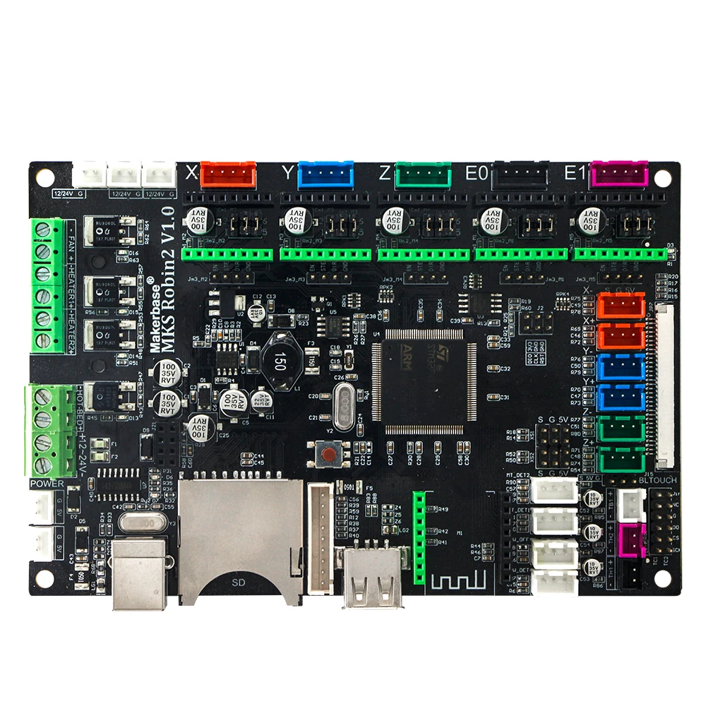 Материнская плата для 3D принтера MKS Robin2 STM32 интегрированная плата управления 32-битной рукояткой с сенсорным экраном TFT35 3,5 дюйма