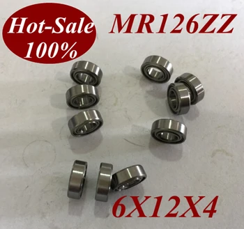 

5pcs Low noisy MR126 ZZ MR126ZZ MR126Z MR126-ZZ 6X12X4 MM Deep groove ball bearing micro miniature bearing motor bearing