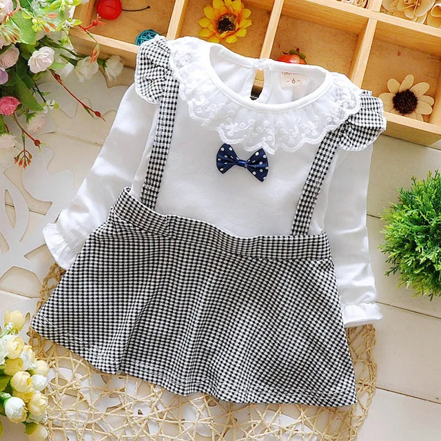 Buy 2016 spring new born infant cotton dress for baby