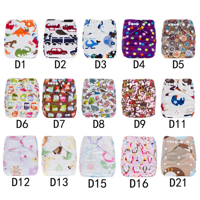 Детские подгузники, много цветов, доступны тканевые подгузники, один размер, Регулируемые Многоразовые Детские моющиеся подгузники HA012