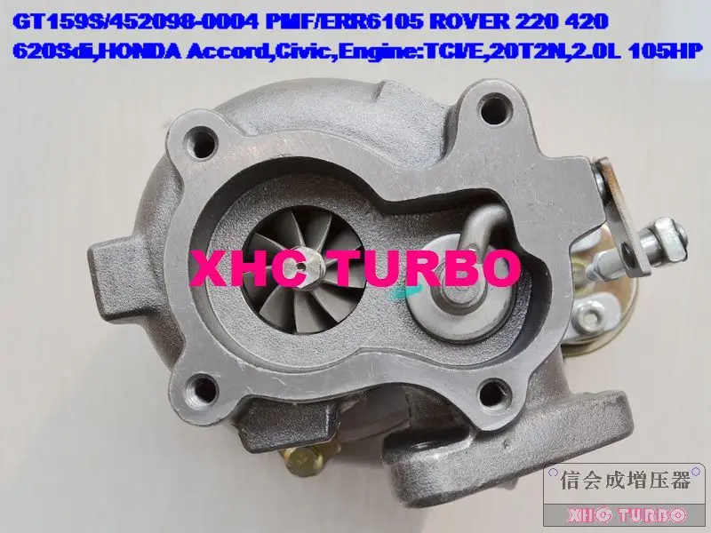 Новый турбокомпрессор GT159S/452098 0004 PMF/ERR6105 для ROVER 200 220 420 600 620Sdi HONDA Accor Civica TCI/E 20T2N 2.0L