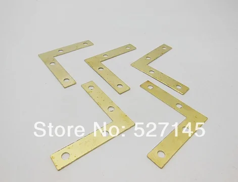 Free Shipping 100Pcs Angle Flat L Shaped Corner Brace Bracket 50mm x |