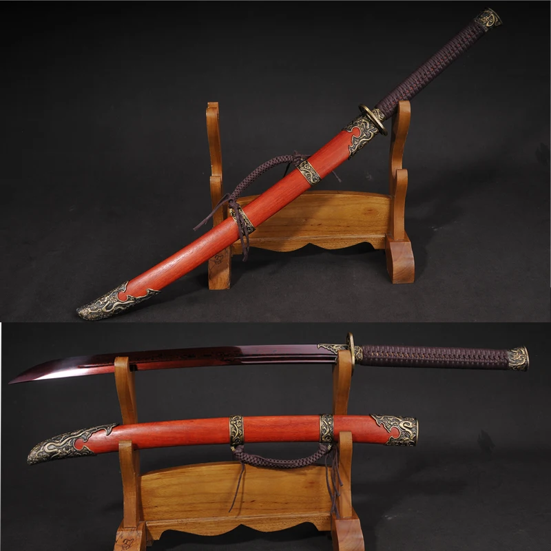 Chinese Traditional Sword Zhanma Dao Saber Hand Made Folded Steel