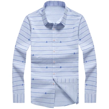 

Men's Shirt Long Sleeve Slim fit Shirts 2019 Spring New Casual Male Tops Shirts 8640