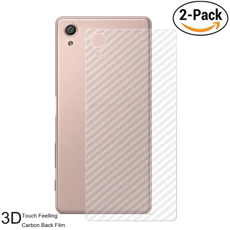 2 Упак. Задняя пленка из углеродного волокна 3D для Xperia Z1 Z2 Z3 Z4 Z5 XZ1 Compact XA1 Plus Ultra XZ