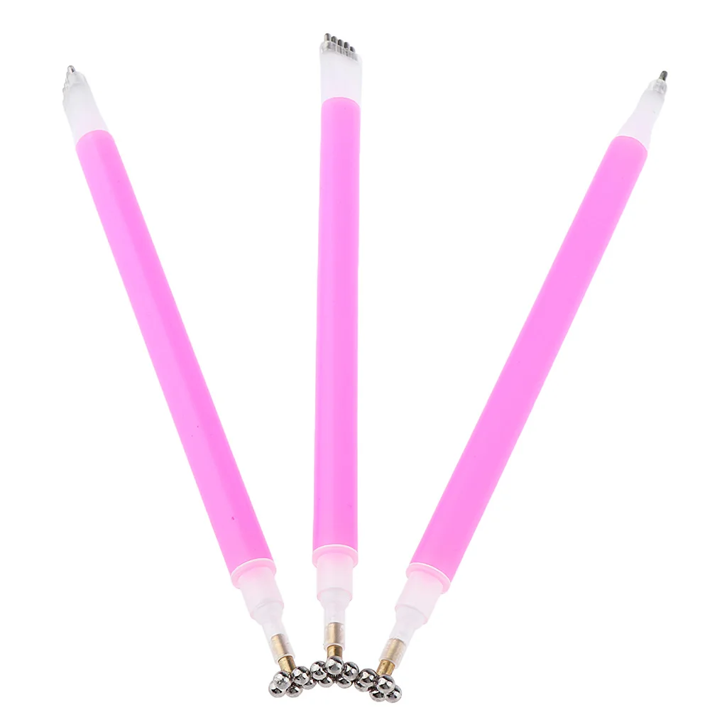 3x Nail Art Brush Magic 3D Cat Pen UV Gel Polish Magnetic Cats Eyes DIY Tool