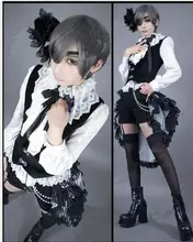 Costume de Cosplay noir de majordome, Ciel fantôme ruche, nouvelle marque, avec bas, livraison gratuite