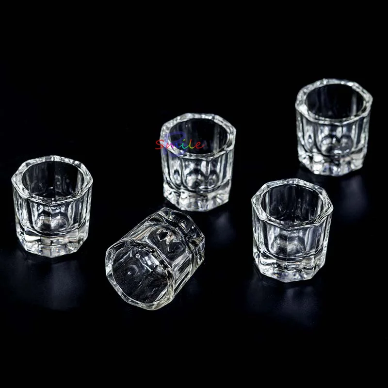 

Dental Lab Octagonal Stirring Cups Glass Cups Mixing Bowls Dappen Dishes
