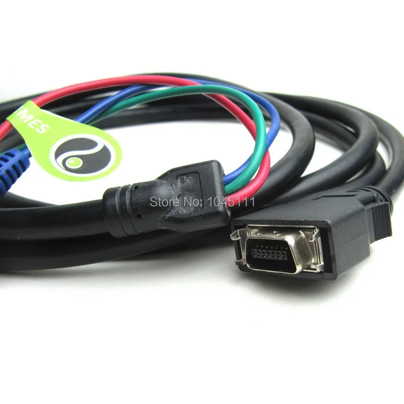 High Quality CN14P D-Terminal To 3RCA3AV 3RCA 3AV Video Adapter Cable Color Component Cable 1m
