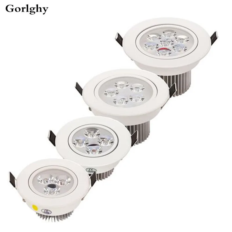 

1pcs 3W LED Ceiling Light Downlight 4W Warm Cool White Color Spotlight Lamp Recessed Lighting Fixture with LED Driver for Home