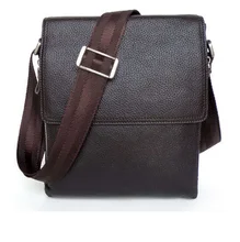 2016 New Arrival 100% Men’s Fashion Cowhide Leather Bag Cross Body Handbags Sling Bag Shoulder Messenger Bag 6029