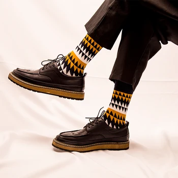 

Big Sales New Fashion Cotton Men's Socks England Retro High Quality Stylish Couple Men's Sock Soft Comfortable Man Sock