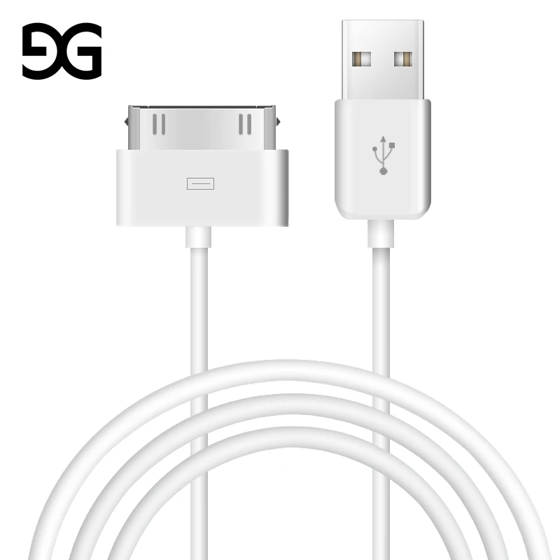 USB кабель для iPhone 4 s 4S 3g S 3g iPad 1 2 3 iPod Nano itouch 30 Pin Быстрая зарядка USB кабель зарядное устройство адаптер синхронизации данных шнур кабель usb провод для зарядки - Цвет: White