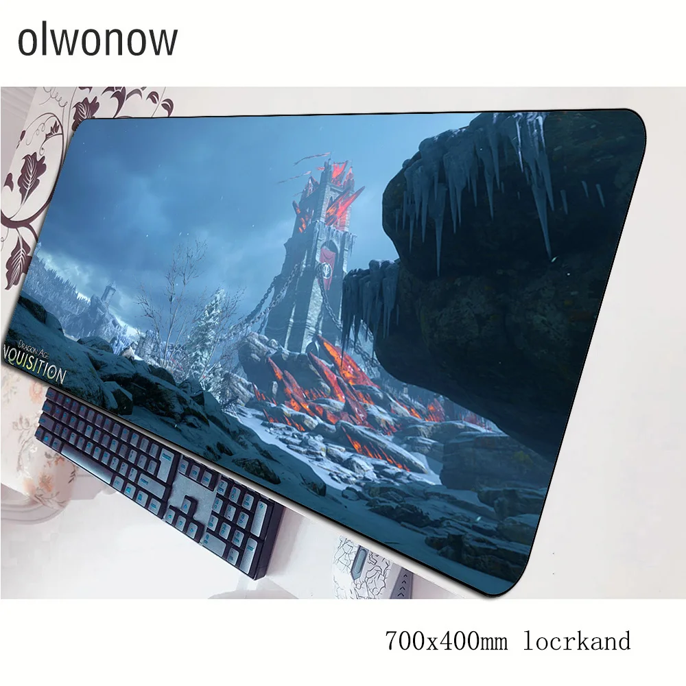Коврик для мыши dragon age гелевый компьютерный коврик 70x40 см игровой большой подарок