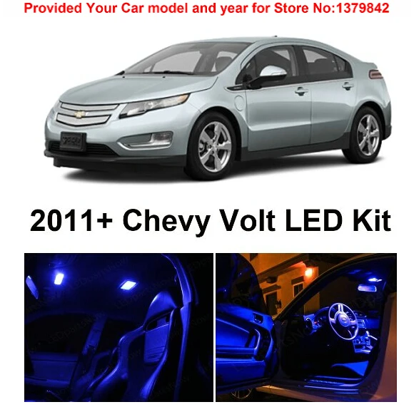 4 шт./лот автомобиль-Стайлинг Xenon Белый Canbus посылка комплект светодио дный Подсветка салона для Chevy Volt 2011 и выше