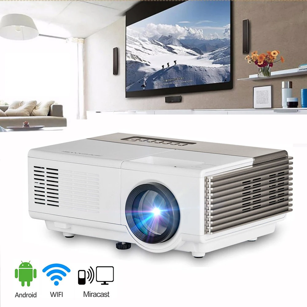 Mini LED Projector wifi USB HDMI VGA port Ideal home projector font b smartphone b font