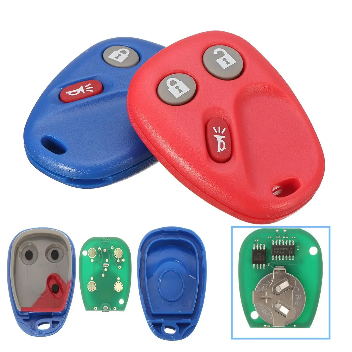 

3 Buttons Replacement Keyless Entry Remote Key Fob Control LHJ011 For Chevrolet for GMC for Saturn