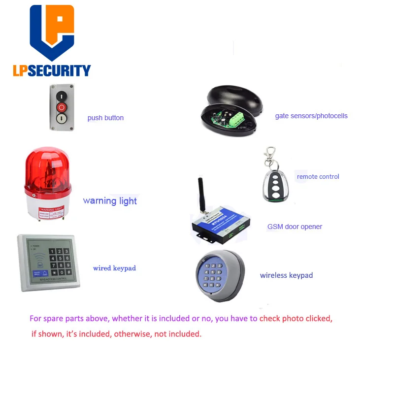 door operator swing gate opener support backup battery and solar powered(sensorlampbuttonwireless keypad gsm optional)