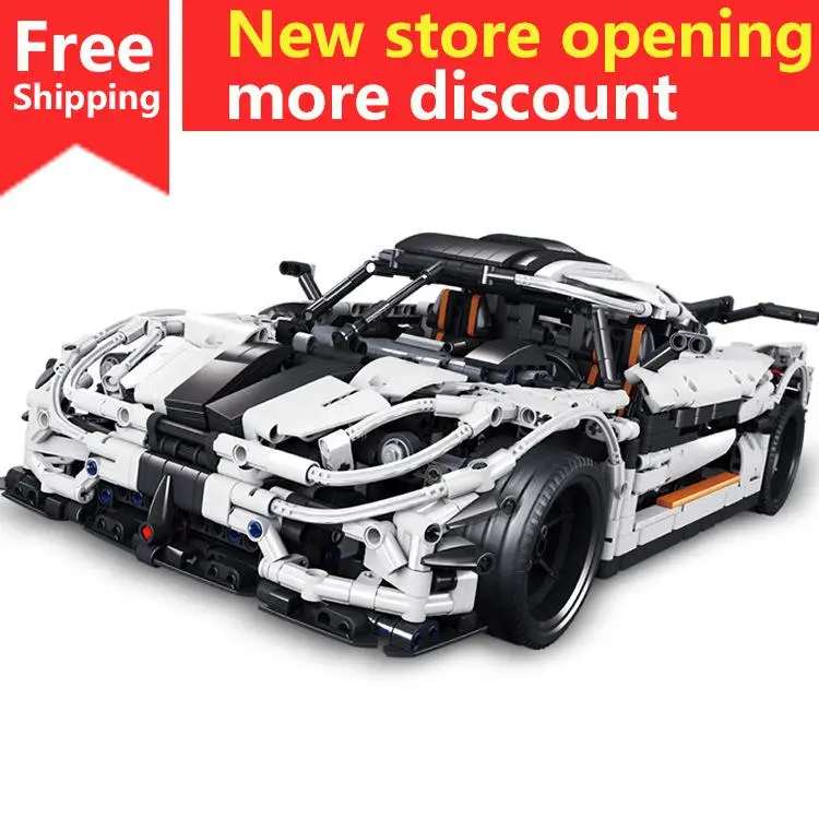

YILE Technic Series Koenigsegg One:1 Building Blocks Car Model Bricks Kids Gift Toys Compatible with MOC-4789