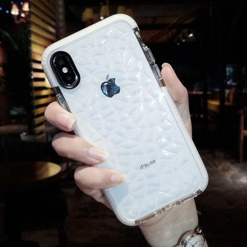 Роскошный Блестящий Алмазный Мягкий чехол для iPhone 11 Pro X XR XS Max 6 7 8 Plus 3D Блестящий Кристальный держатель для samsung S8 S9 S10 Note10 9 - Цвет: Single shell A15