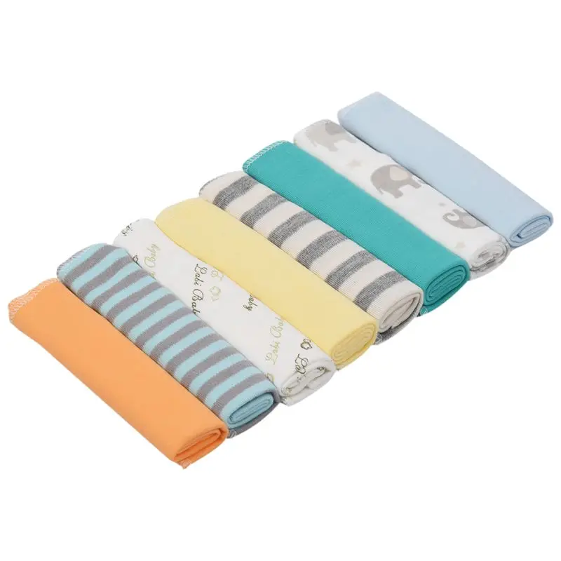 

8pcs/pack 100% Cotton Newborn Baby Towels Saliva Towel Nursing Towel Baby Boys Girls Towel Washcloth Handkerchief KF011 (mixed
