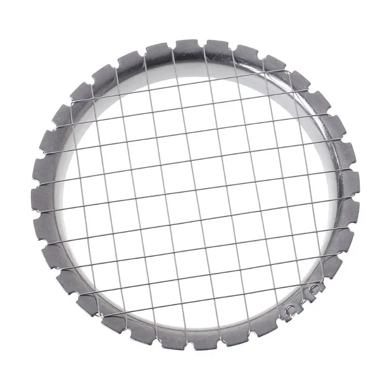 

Stainless Steel Mesh Shape Round Manual Potato Masher Slicer Tool Kitchen Supply