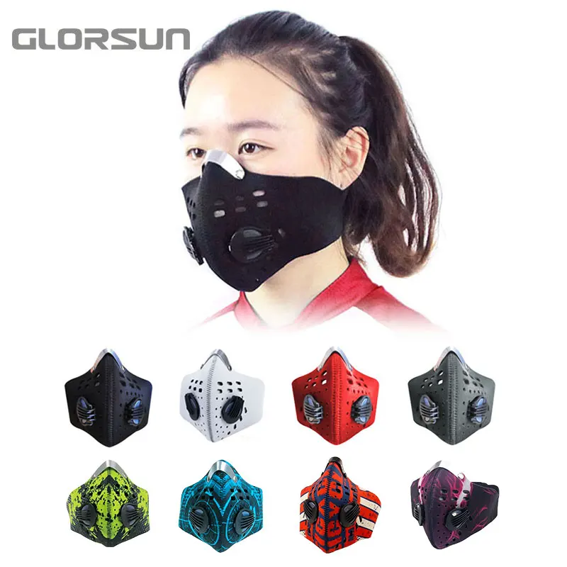 

GLORSUN face shield mask wholesale n99 respirator custom fashion n95 anti dust fog pollen n99 pollution sports training mask