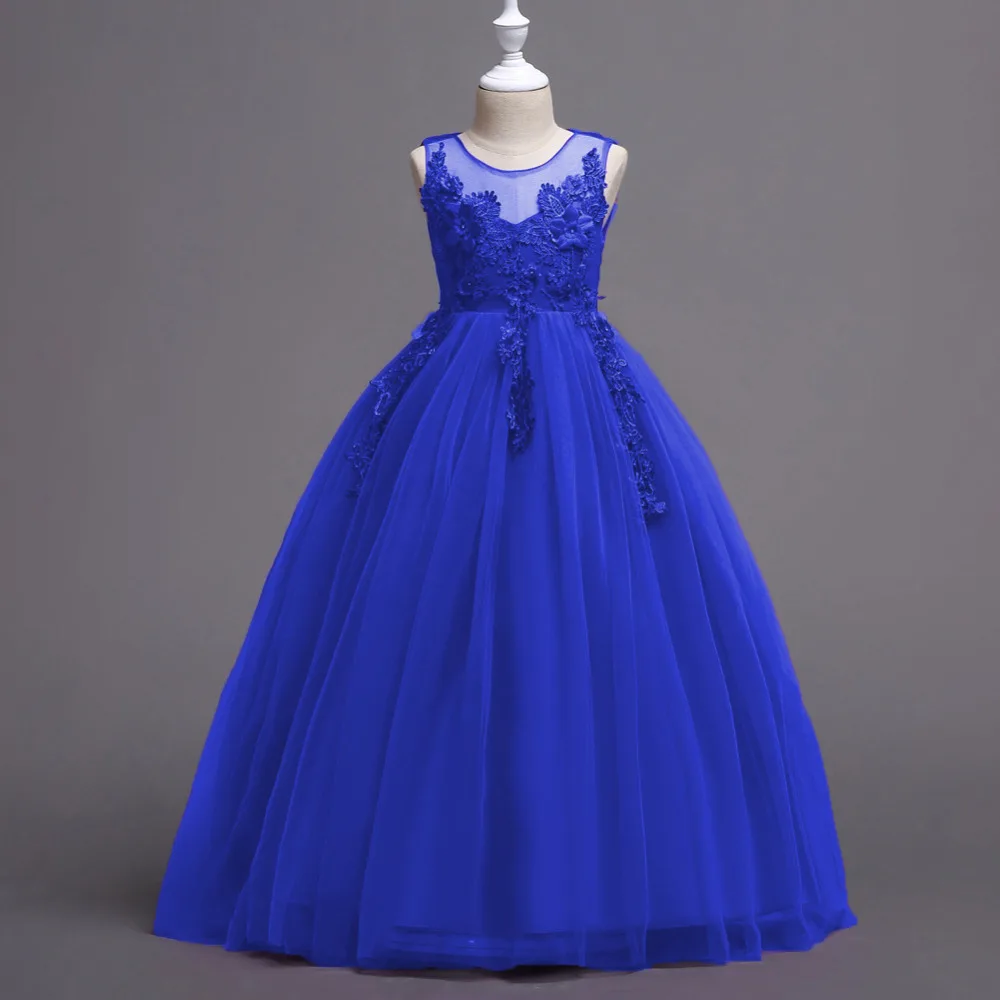 Long Flower Girl Dresses For Wedding Prom Girls Dress Tulle Party Ball