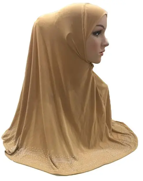 Одна штука Амира женский хиджаб Niquabs шарф обертывание мусульманский исламский платок химар молитва шаль тюрбан шапочка для молитвы полное покрытие шапка Новинка