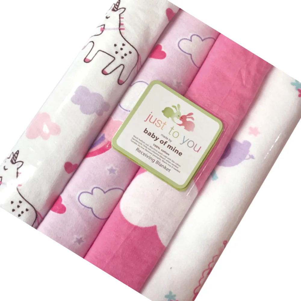Murah 4 Pcs Bayi Anak Laki laki Anak Perempuan Tempat Tidur Lembar Kapas Bayi Membedung Bayi Sprei Balita Selimut Anak anak Bedsheet Anak anak Set Tempat Tidur