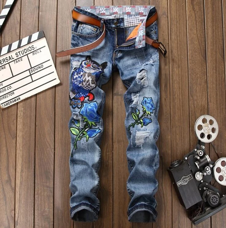 cheap men biker jeans
