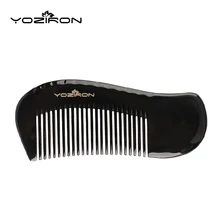 Yoziron природные резной дельфина черный бык рогом гребень для женщин щетка для волос уникальный подарок с упаковкой коробки R006