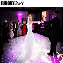 4 шт./лот) 2ft* 2ft поверхность прочная белая или черная светодиодная Звездное освещение танцпола