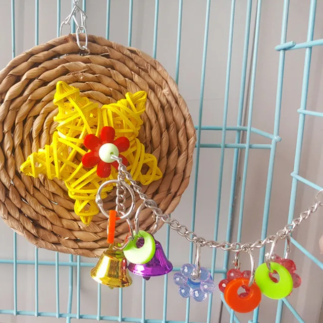 35x15 Cm Hewan Peliharaan Burung Beo Mainan Laut Berwarna Warni