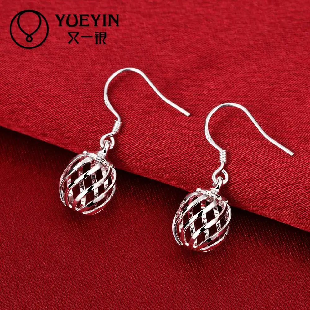

High quality silver plated Earrings New Fashion Jewelry for women's wedding Simple and elegant Wholesale long drop earrings