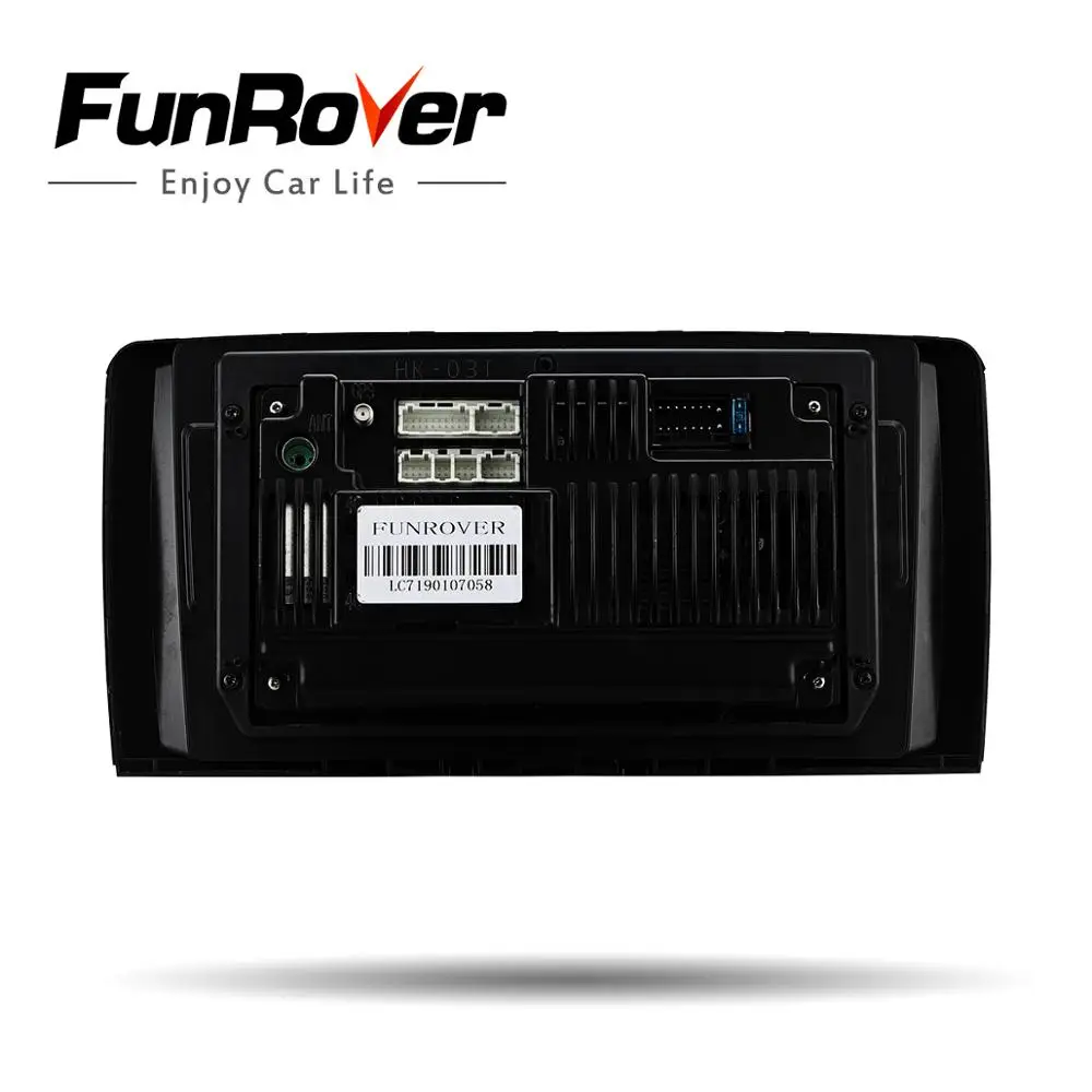 Funrover ips " 2 din Автомобильный Радио gps android 8,0 для Mercedes-Benz R Class W251 R280 R300 R320 R350 R500 R63 автомобильный dvd gps плеер