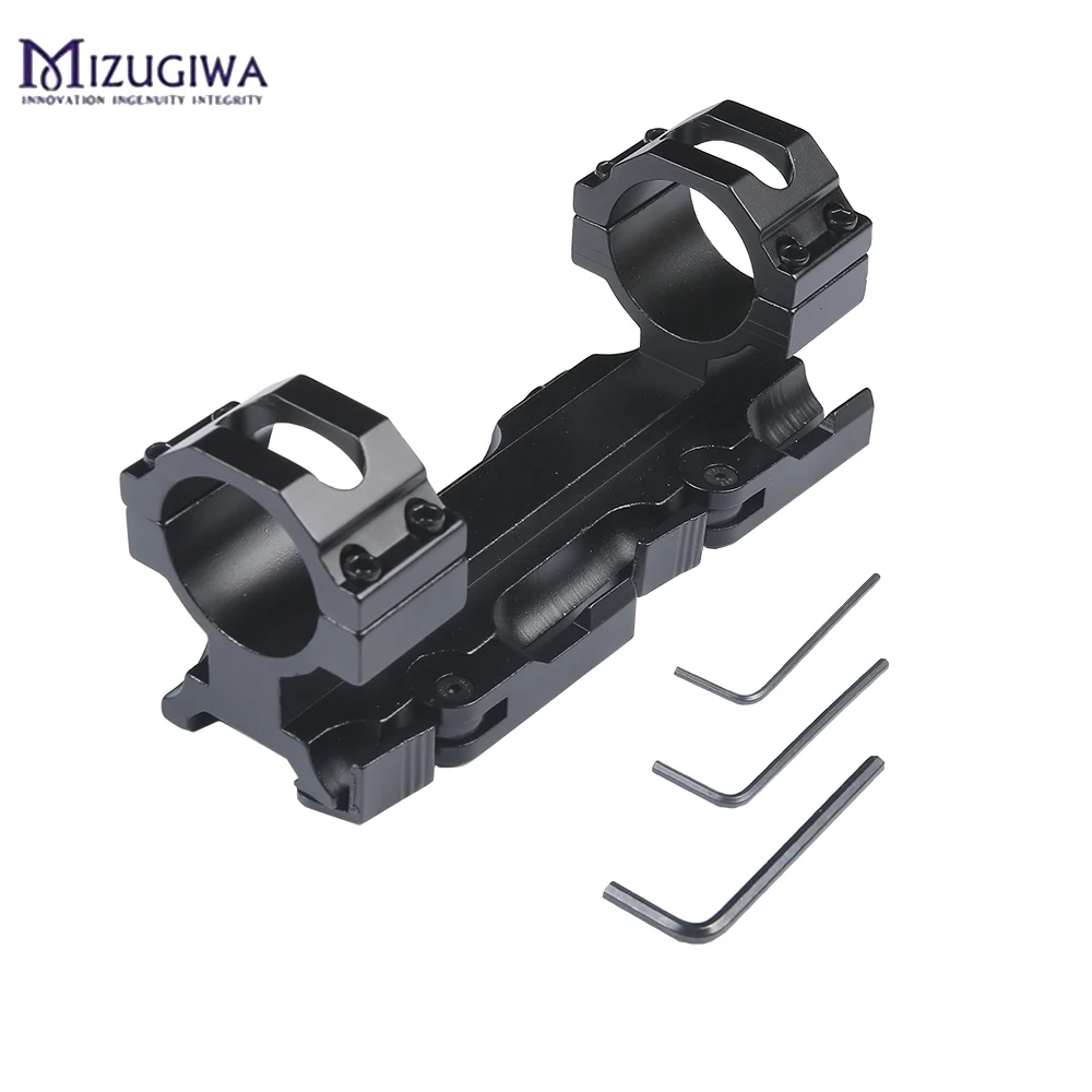 Rifle Scope Mount MIZUGIWA 30mm Quick Release Cantilever Picatinny Weaver 20mm Rail for AR15 AK47 M4 Hunting Accessories